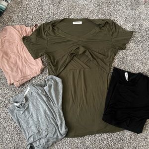 Postpartum nursing shirt set of 4